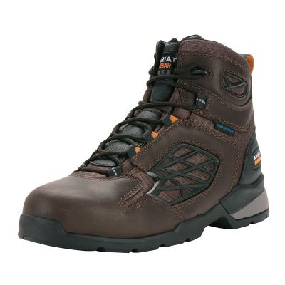 Ariat Rebar Flex 6" - Werkschoenen DonkerBruin Heren - 12579-518